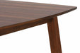 Sunset Trading Mid Century 7 Piece 78" Rectangular Dining Table Set | Padded Performance Fabric Seats | Seats 6 -  Chapter 11 Furniture (Lewiston, Maine)