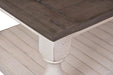 Sunset Trading Rustic French Cocktail Table | Storage Shelf | Distressed White and Brown Solid Wood | Living Room Furniture -  Chapter 11 Furniture (Lewiston, Maine)
