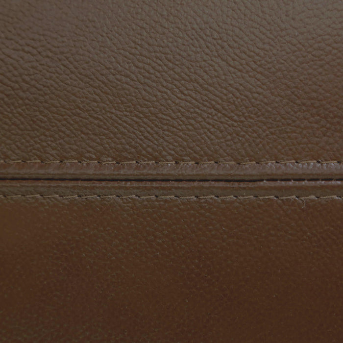 Sunset Trading Charleston 86" Wide Top Grain Leather Sofa | Chestnut Brown 3 Seater Rolled Arm Couch with Nailheads