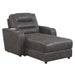 Sunset Trading Power Reclining Chaise Lounge Chair with Arms | Phone Charger | Cupholder | Storage | Gray -  Chapter 11 Furniture (Lewiston, Maine)