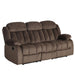 Sunset Trading Teddy Bear Reclining Sofa | 2 Manual Recliners | Gray Fabric Couch -  Chapter 11 Furniture (Lewiston, Maine)