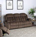 Sunset Trading Teddy Bear Reclining Sofa | 2 Manual Recliners | Gray Fabric Couch -  Chapter 11 Furniture (Lewiston, Maine)