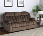 Sunset Trading Teddy Bear Reclining Sofa | 2 Manual Recliners | Gray Fabric Couch -  Chapter 11 Furniture (Lewiston, Maine)