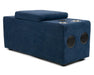 Sunset Trading Pixie Speaker Console | Modular Voice Bluetooth USB Outlets Storage Cupholders | Navy Fabric -  Chapter 11 Furniture (Lewiston, Maine)