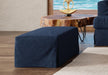 Sunset Trading Newport Slipcover Only for 44" Wide Ottoman | Stain Resistant Performance Fabric | Navy Blue -  Chapter 11 Furniture (Lewiston, Maine)