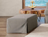 Sunset Trading Newport Slipcovered 44" Wide Ottoman | Stain Resistant Performance Fabric | Gray -  Chapter 11 Furniture (Lewiston, Maine)