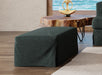 Sunset Trading Newport Slipcovered 44" Wide Ottoman | Stain Resistant Performance Fabric | Dark Gray -  Chapter 11 Furniture (Lewiston, Maine)