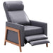 Sunset Trading Edge Pushback Leather Recliner | Manual Reclining Chair | Thin Track Arms | Gray -  Chapter 11 Furniture (Lewiston, Maine)