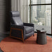 Sunset Trading Edge Pushback Leather Recliner | Manual Reclining Chair | Thin Track Arms | Gray -  Chapter 11 Furniture (Lewiston, Maine)