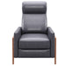 Sunset Trading Edge Pushback Leather Recliner | Manual Reclining Chair | Thin Track Arms | Gray -  Chapter 11 Furniture (Lewiston, Maine)