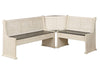 Sunset Trading Sunny Dining Nook Table Set | Distressed Antique White/Grey Wood | Kitchen Corner Storage Bench Seating -  Chapter 11 Furniture (Lewiston, Maine)