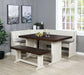 Sunset Trading Sunny Dining Nook Table Set | Distressed Cream/Brown Wood | Kitchen Corner Storage Bench Seating -  Chapter 11 Furniture (Lewiston, Maine)
