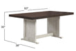 Sunset Trading Sunny Dining Nook Table Set | Distressed Cream/Brown Wood | Kitchen Corner Storage Bench Seating -  Chapter 11 Furniture (Lewiston, Maine)