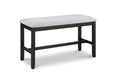 DELFIN COUNTER HT BENCH-LIGHT GREY -  Chapter 11 Furniture (Lewiston, Maine)