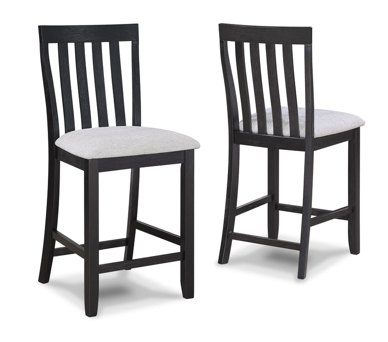 DELFIN COUNTER HEIGHT CHAIR-LIGHT GREY -  Chapter 11 Furniture (Lewiston, Maine)
